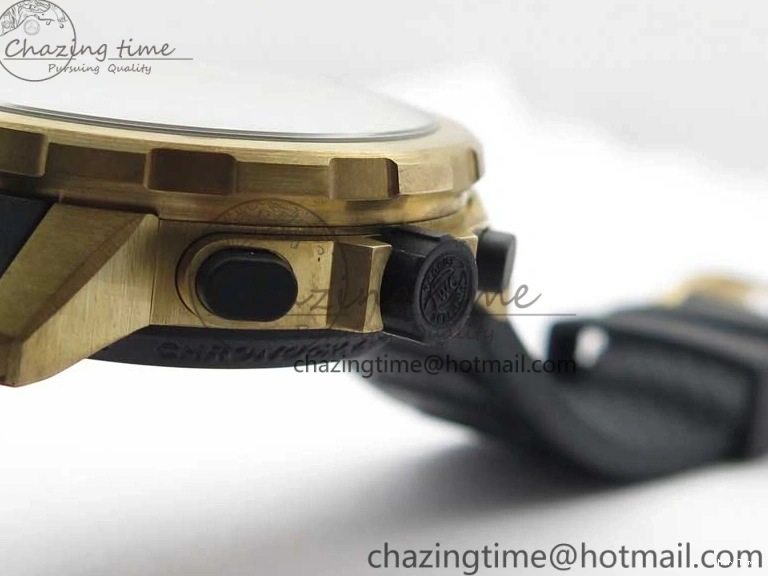 MIROTIME 0125 Aquatimer Chrono IW379503 Bronzo Case V6F 1:1 Best Edition Black Dial on Rubber Strap A Popular 7103